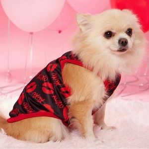 New PETSIN 1pc Lip & Letter Graphic Pet dog cat tank top shirt SZ L